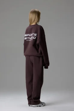 Sports Studio Crewneck Saddle Brown