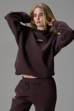 Sports Studio Crewneck Saddle Brown