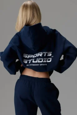 Sports Studio Hoodie Navy