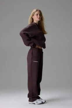 Sports Studio Straight Leg Joggers Saddle Brown
