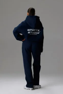 Sports Studio Straight Leg Joggers Navy