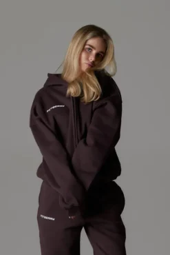 Sports Studio Zip Hoodie Saddle Brown