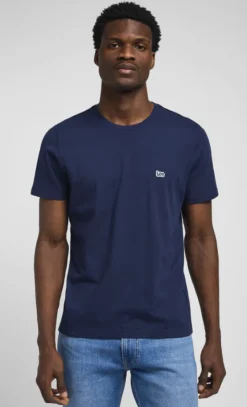 SS Patch Logo Tee Navy