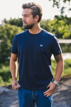 SS Patch Logo Tee Navy