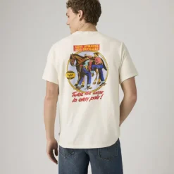 SS Relaxed Fit Tee Archival Overalls Egret