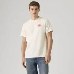 SS Relaxed Fit Tee Archival Overalls Egret