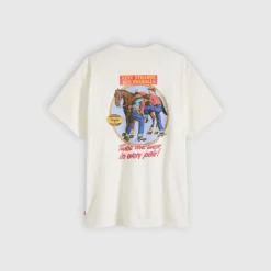 SS Relaxed Fit Tee Archival Overalls Egret