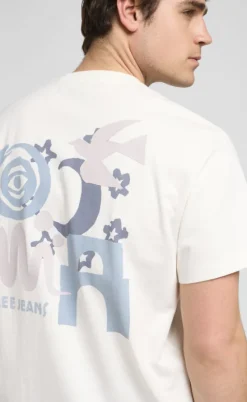 SS Relaxed Graphic Tee Ecru