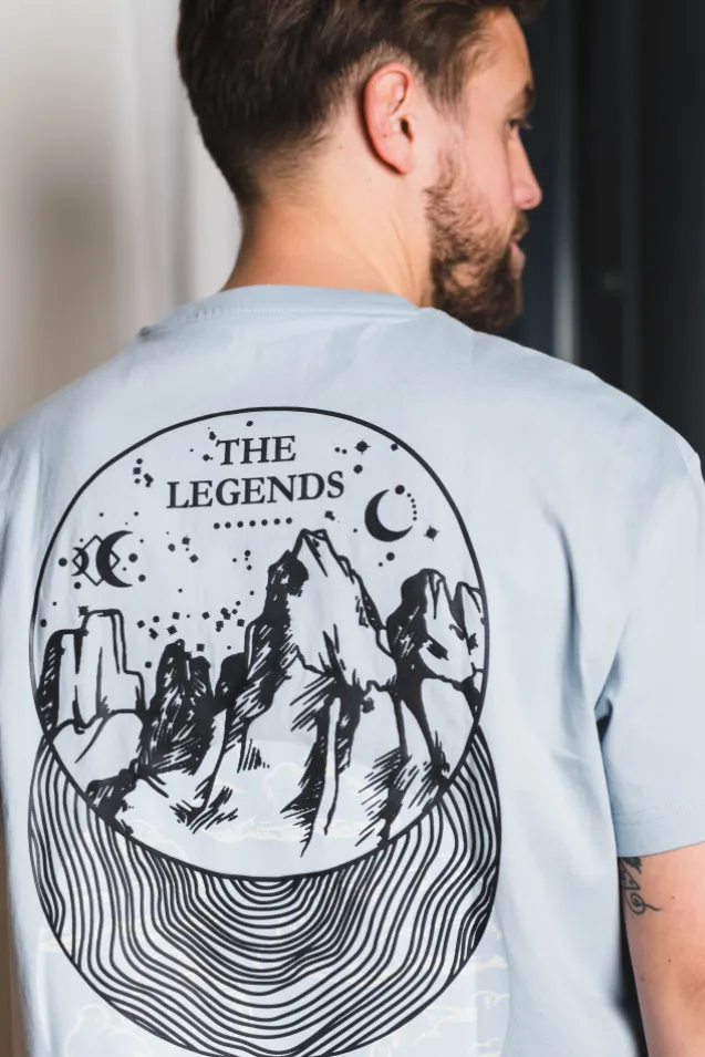 SS Relaxed Graphic Tee Jet Stream