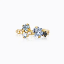 Stardust Ring Gold Blue Combo