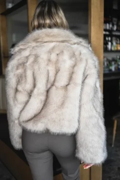 Steff Faux Fur Jacket Beige