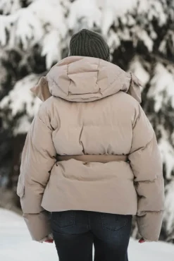 Steilia Brushed Down Jacket Beige