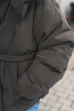 Steilia Brushed Down Jacket Grey