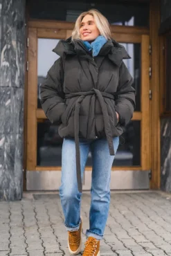 Steilia Brushed Down Jacket Grey