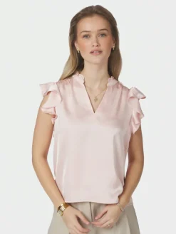 Stella Heavy Sateen Blouse Light Pink