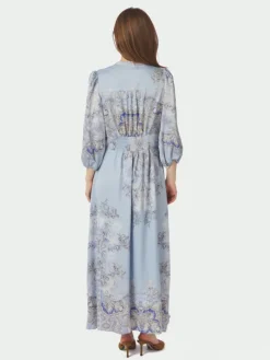 Stellar Artist Paisley Dress Light Blue