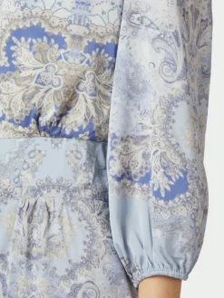 Stellar Artist Paisley Dress Light Blue