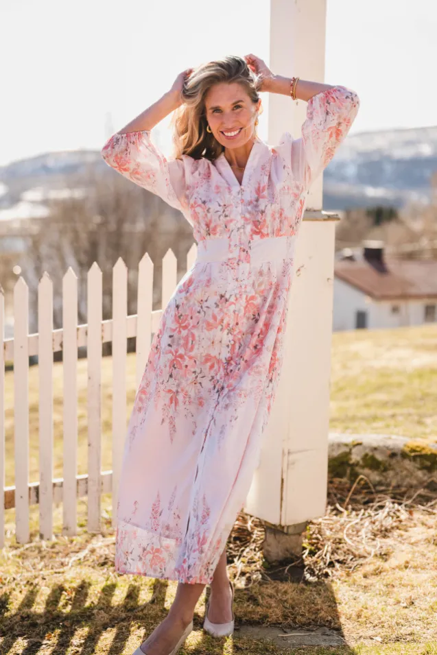 Stellar Blooming Dress Misty Rose