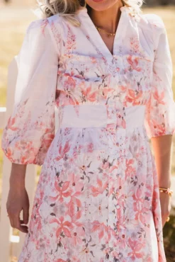 Stellar Blooming Dress Misty Rose