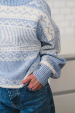 Stirling Light Blue/Offwhite