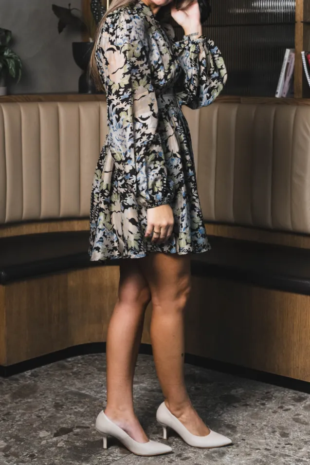 Striped Organza Mini Dress Callidora