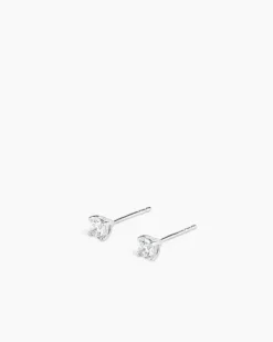 Stud Earrings Silver 6 mm