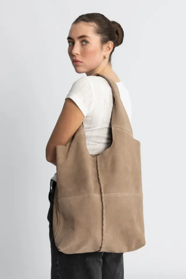 Suede Demi Bag Moral Gray