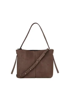 Suede Fraya Small Bag Hot Fudge Brown