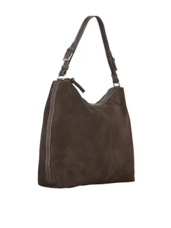 Suede Ginni Large Bag Chocolate Torte