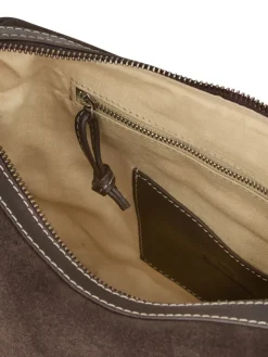 Suede Ginni Medi Bag Chocolate Torte