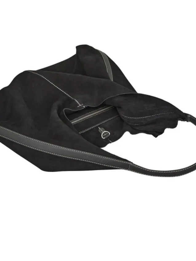 Suede Siena Bag Black