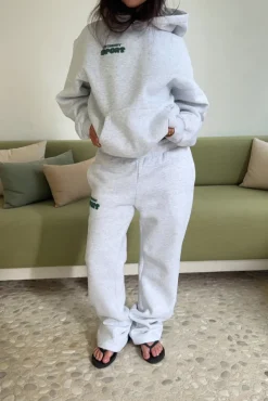 Summer Edition Straight Leg Joggers Tennis Green
