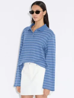 Sunny Polo Blue Stripe
