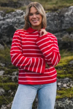 Sunny Polo Red Stripe