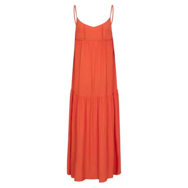 Sunrise Block Strap Dress Flame