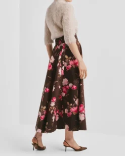 Taffeta Maxi Skirt Soft Bloom