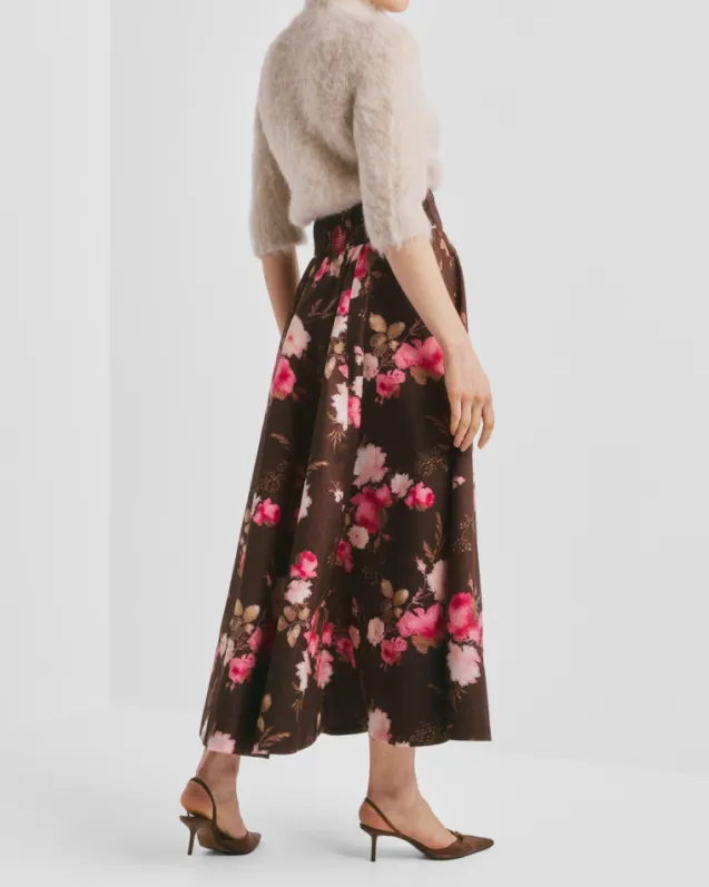 Taffeta Maxi Skirt Soft Bloom