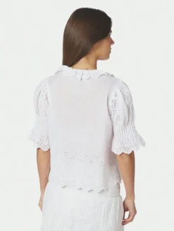 Talise Emb Blouse White