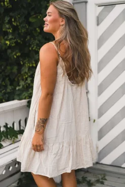 Tanger Short Dress White Swan