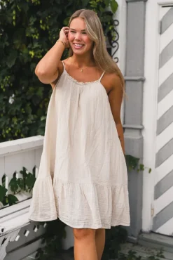 Tanger Short Dress White Swan
