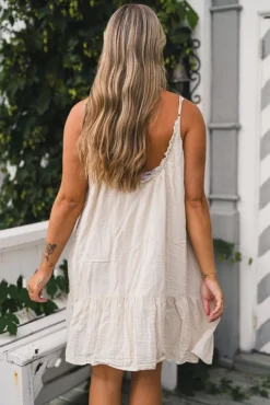 Tanger Short Dress White Swan