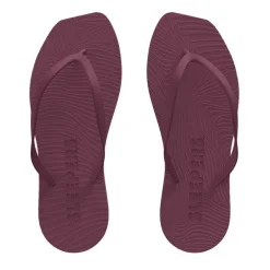 Tapered Flip Flops Burgundy