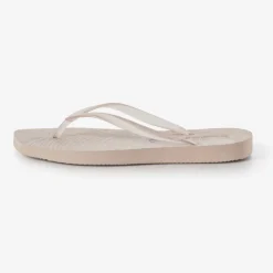 Tapered Flip Flops Clear Trans Eggnog
