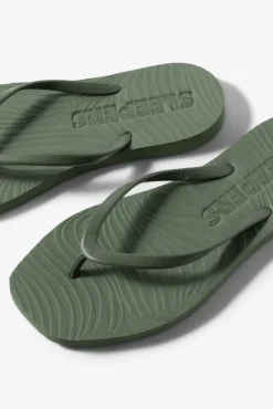 Tapered Flip Flops Green