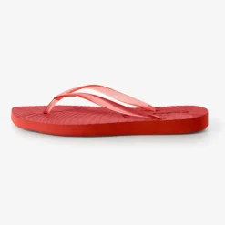 Tapered Flip Flops Trans Red