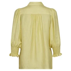 Tassy Lace SS Shirt Pale Yellow