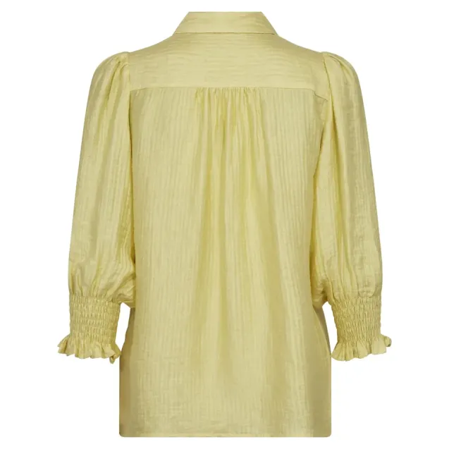 Tassy Lace SS Shirt Pale Yellow