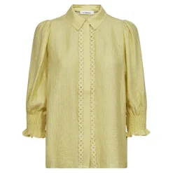 Tassy Lace SS Shirt Pale Yellow