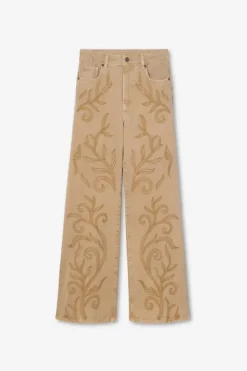 Taylor Embroidered Camel