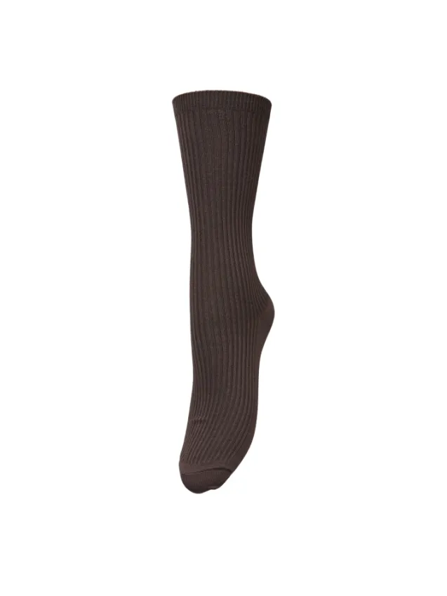 Telma Solid Sock Hot Fudge Brown